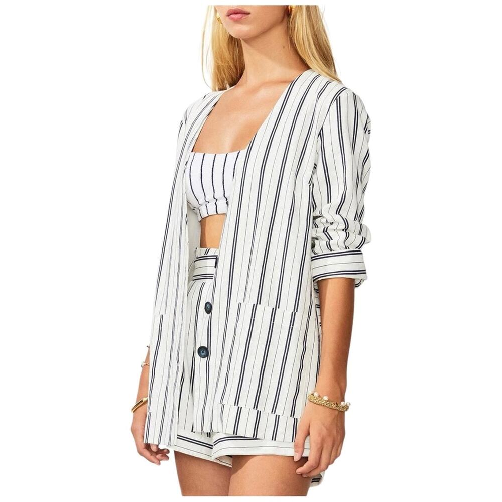 Suboo Women XS Straighty 180 Blazer Office Siren Stripes Minimalist Contemporary